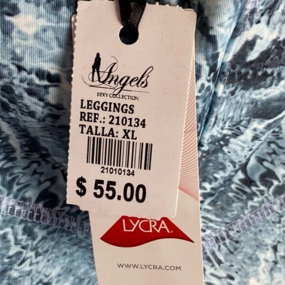 Leggings NWT Size XL Water Sea Print - Picture 6 of 7